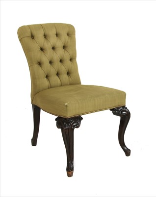 Lot 496 - A George II style library chair