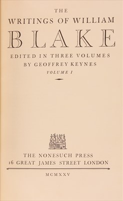 Lot 289 - BLAKE, William: 1- Keynes