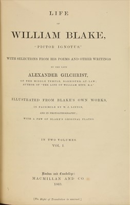 Lot 292 - BLAKE, William: GILCHRIST