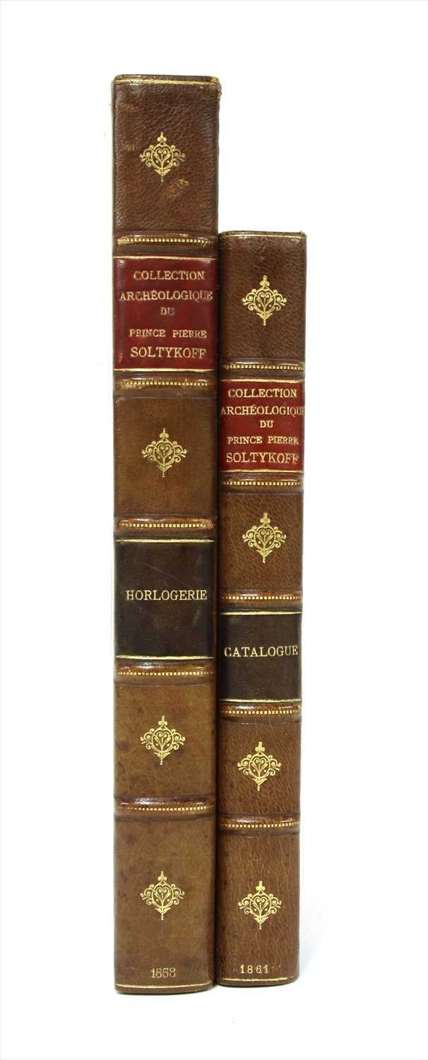 Lot 294 - SOLTYKOFF, Prince (Alexis): 1- Dubois, Pierre: Collection archéologique du Prince Pierre Soltykoff.