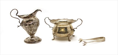 Lot 72 - A mid 18th century silver cream jug