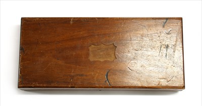 Lot 134 - A mahogany revolver case