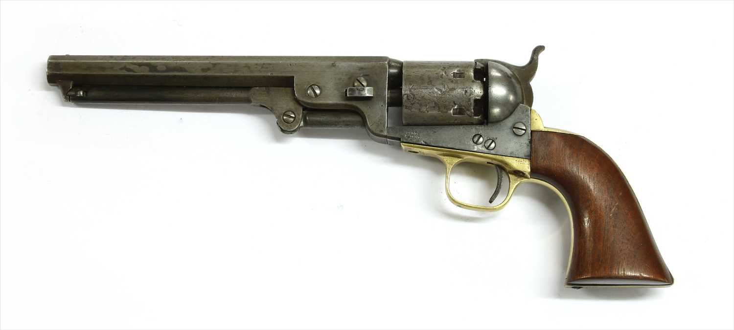 Colt R0636 Lot 166 - A Colt .36 calibre six shot Naval revolver,