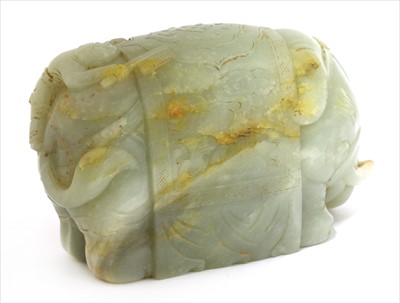 Lot 190 - A Chinese jade carving