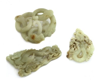 Lot 196 - A Chinese jade carving
