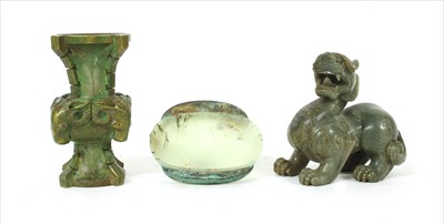 Lot 221 - A Chinese jade cup