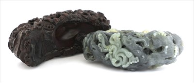 Lot 200 - A Chinese jade carving