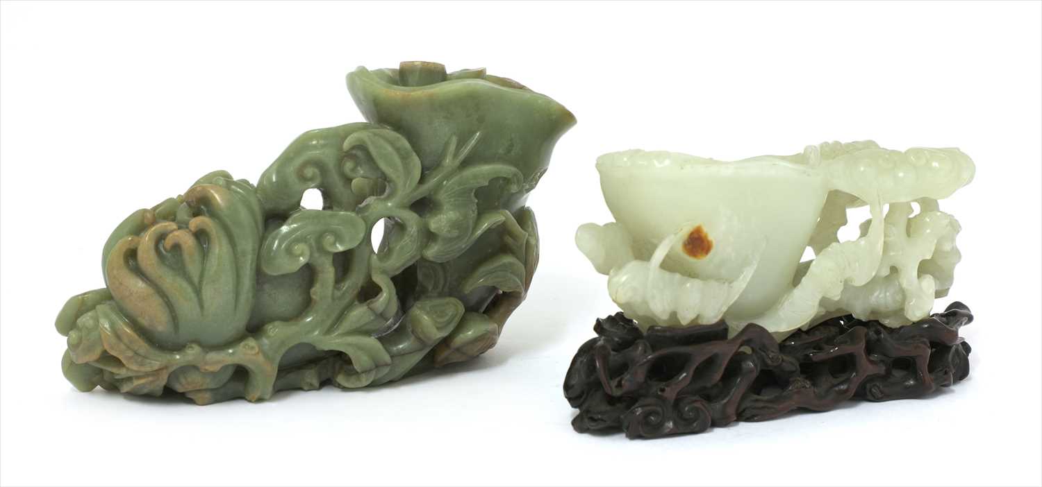 Lot 201 - A Chinese jade carving