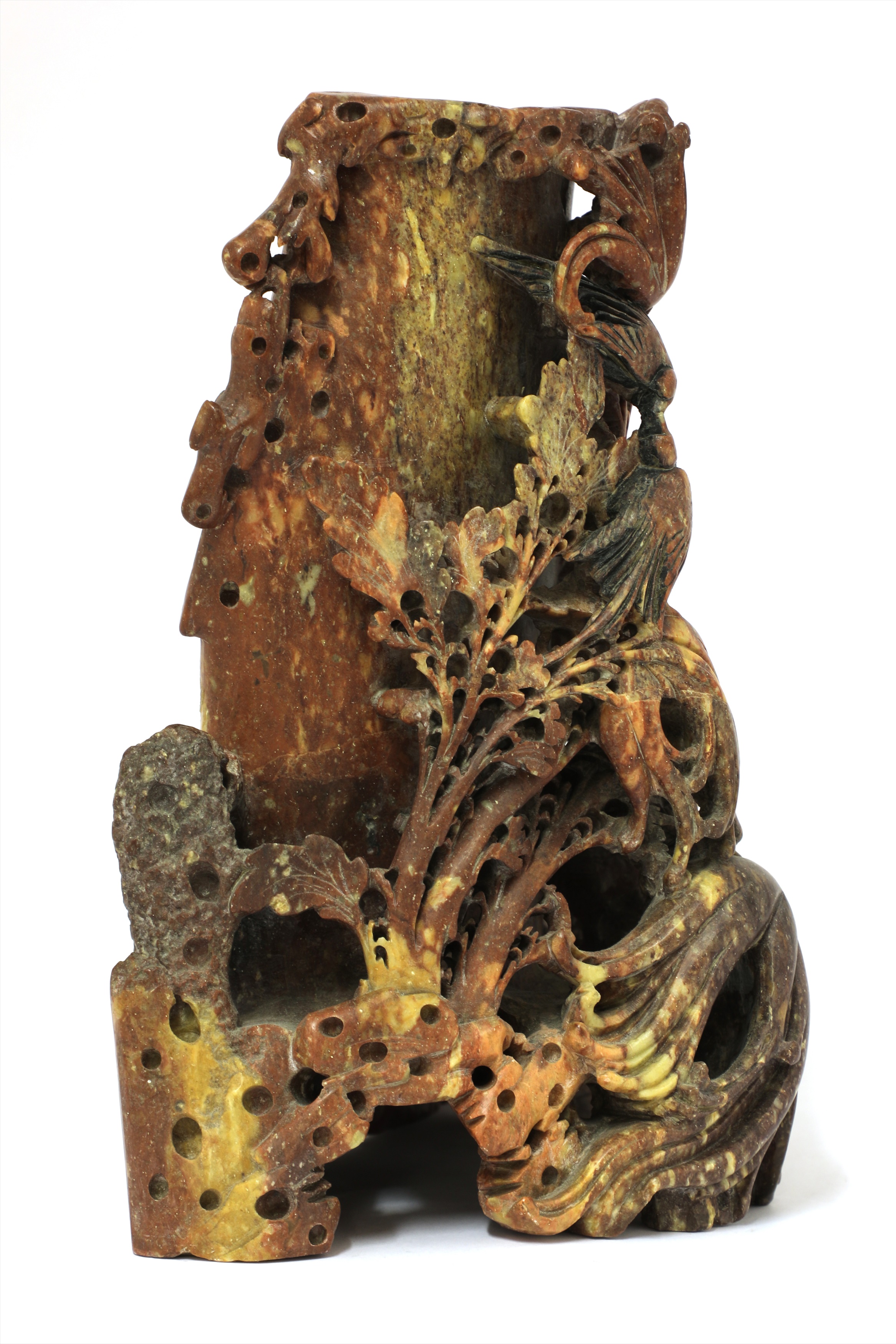 Lot 56 A Chinese soapstone carving,