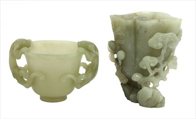 Lot 203 - A Chinese jade carving