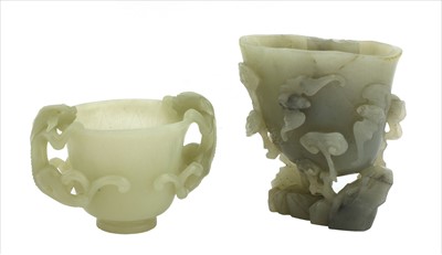 Lot 203 - A Chinese jade carving