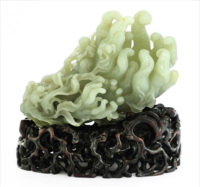 Lot 207 - A Chinese jade carving