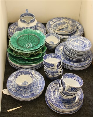 Lot 301 - A Copeland Spode Italian pattern blue and white tea/ dinner service