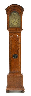 Lot 587 - A marquetry longcase clock