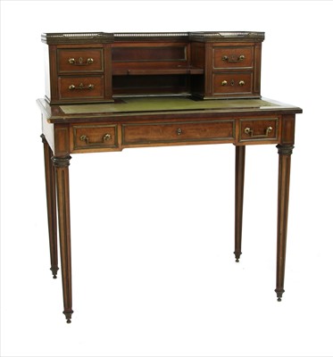 Lot 431A - A Carlton house style brass inlaid mahogany desk