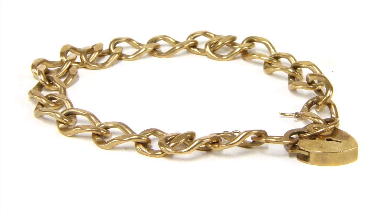Lot 48 - A 9ct gold curb bracelet