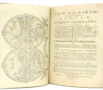 Lot 334 - Turner, Reverend Mr.: A VIEW OF THE EARTH