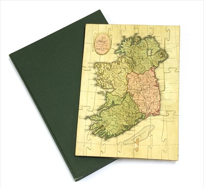Lot 344 - MAP of IRELAND- Coloured JIGSAW PUZZLE Map of Ireland: John WALLIS, Nov. 1st. 1798.