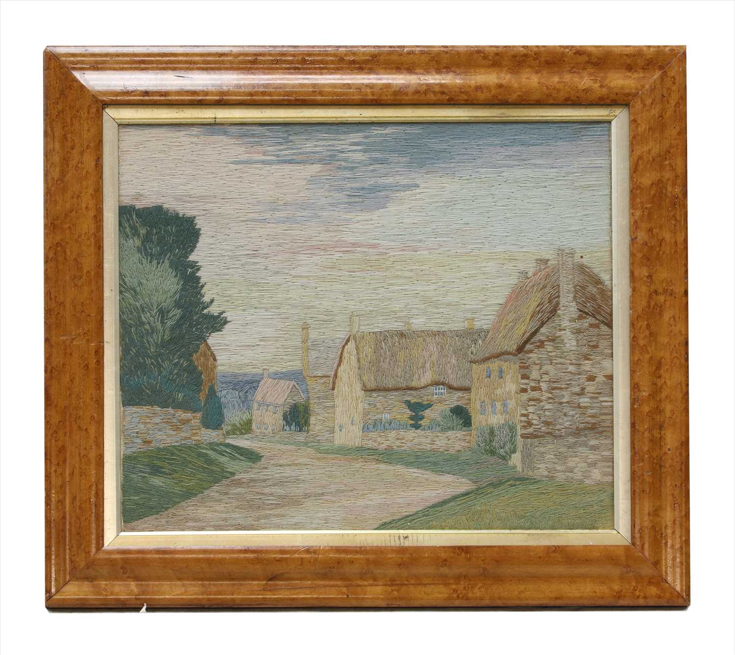 Lot 46 - A wool work picture