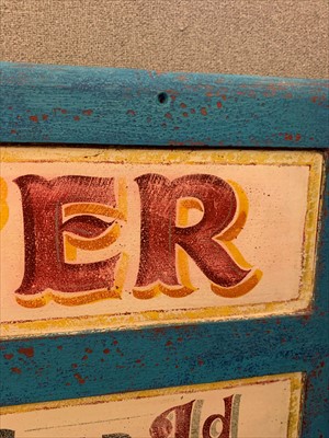 Lot 797 - A painted pine 'Helter Skelter' sign
