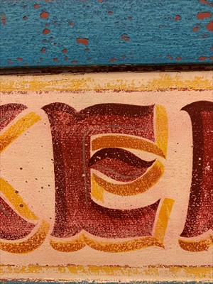 Lot 797 - A painted pine 'Helter Skelter' sign