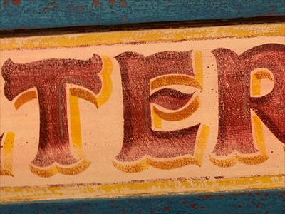 Lot 797 - A painted pine 'Helter Skelter' sign