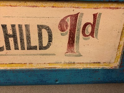 Lot 797 - A painted pine 'Helter Skelter' sign