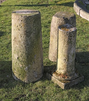 Lot 981 - Three stone columns