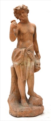 Lot 808 - An Italian terracotta statue of Bacchus