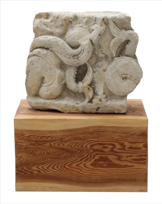 Lot 40 - A limestone fragment