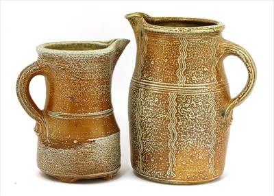 Lot 330 - Michael Casson (1925-2003), two saltglazed jugs