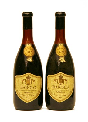 Lot 118 - Cav. G. Ceste, Barolo, 1977, two bottles