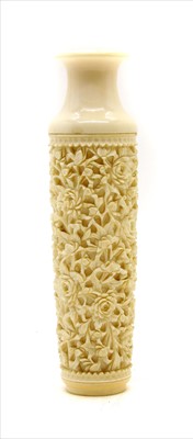 Lot 226 - A Chinese ivory vase