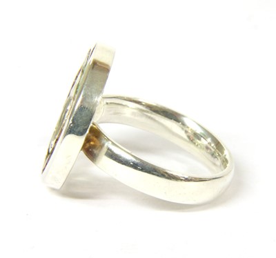 Lot 106 - A silver assorted gemstone ring