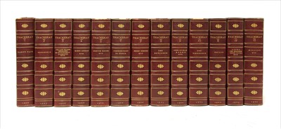 Lot 371 - BINDING: 1- Thackeray, W M: Works, in 13 Vols.