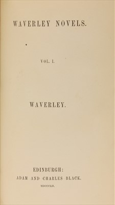 Lot 373 - BINDING: 1- Scott, Sir Walte: Waverley Novels, 25 Vols.