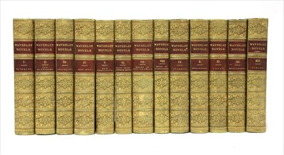 Lot 373 - BINDING: 1- Scott, Sir Walte: Waverley Novels, 25 Vols.