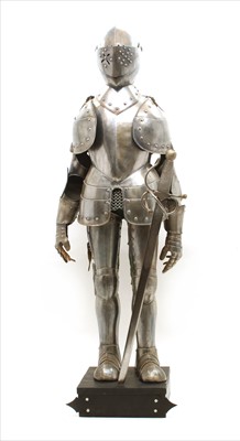 Lot 377 - A half size suit of armour