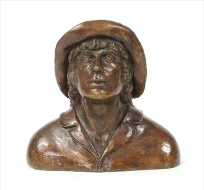 Lot 258 - A bronze bust of a sailor boy