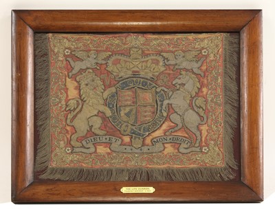 Lot 647 - A State Trumpeter banner