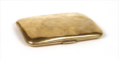 Lot 50a - A 9ct gold cigarette case