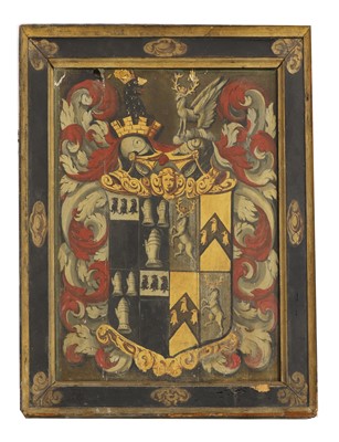 Lot 657 - An armorial panel