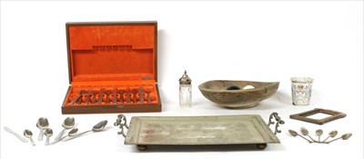 Lot 186 - A Victorian silver plated tray