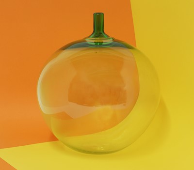 Lot 389 - An Orrefors 'Äpplet' vase