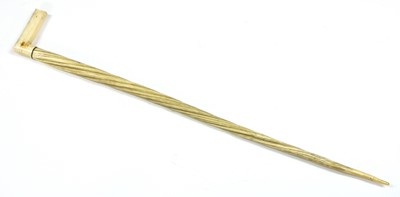 Lot 895 - A narwhal tusk walking stick