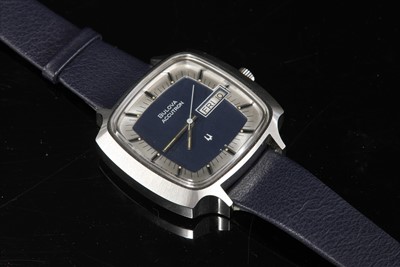 Lot 383 - A gentlemen's stainless steel Bulova 'Accutron' electronic strap watch, c.1970