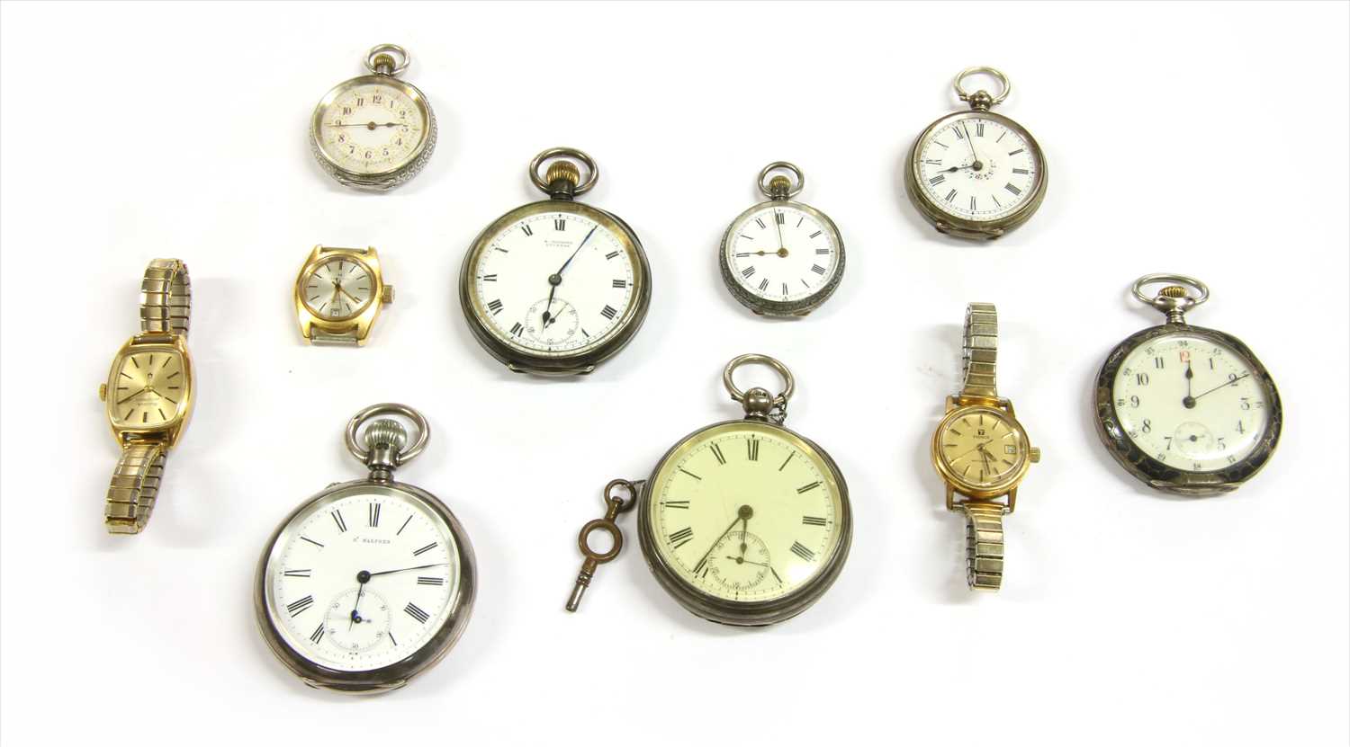 Lot 75 - A quantity of silver pocket watches