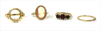Lot 42 - Four gold rings