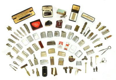 Lot 148 - A collection of lighters and pocket combination tampers/knives
