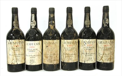 Lot 47 - Graham's, Vintage Port, 1970, twelve bottles (owc)